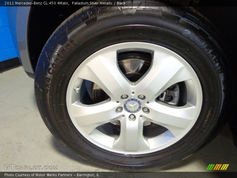 Palladium Silver Metallic / Black 2011 Mercedes-Benz GL 450 4Matic