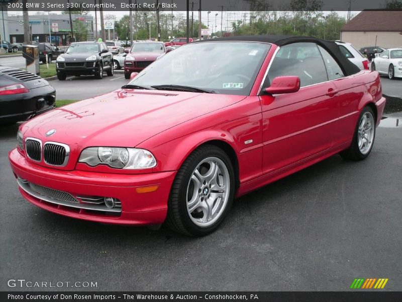 Electric Red / Black 2002 BMW 3 Series 330i Convertible