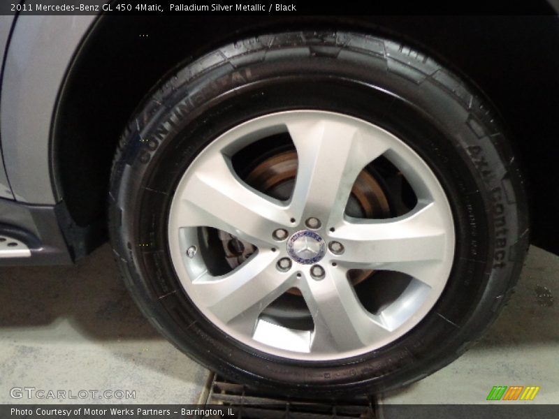 Palladium Silver Metallic / Black 2011 Mercedes-Benz GL 450 4Matic