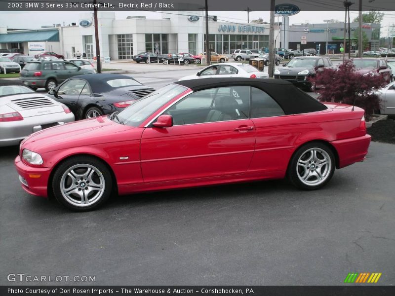 Electric Red / Black 2002 BMW 3 Series 330i Convertible