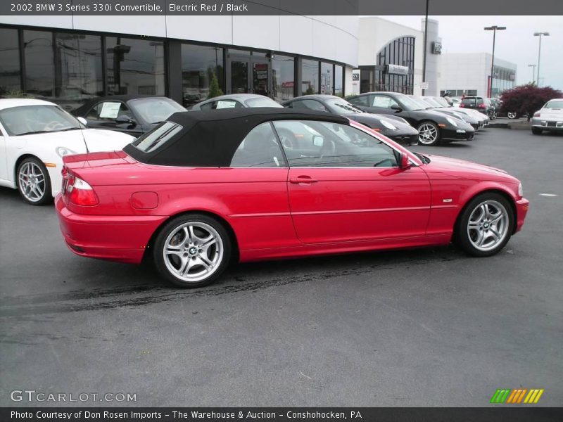 Electric Red / Black 2002 BMW 3 Series 330i Convertible