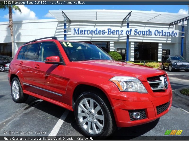 Mars Red / Almond/Black 2012 Mercedes-Benz GLK 350