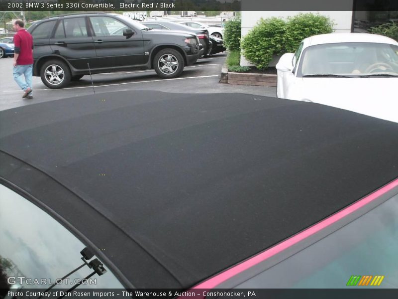 Electric Red / Black 2002 BMW 3 Series 330i Convertible