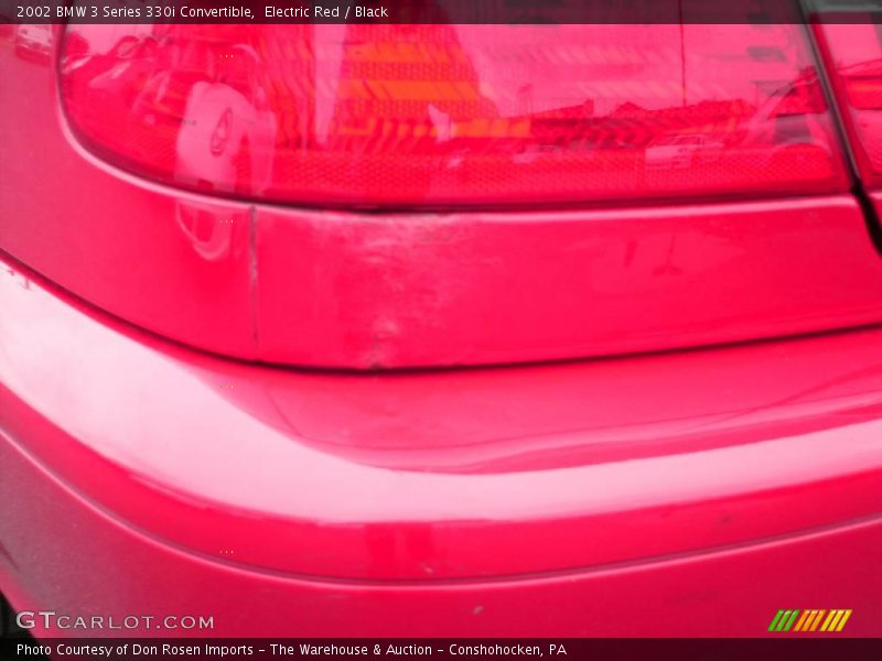 Electric Red / Black 2002 BMW 3 Series 330i Convertible