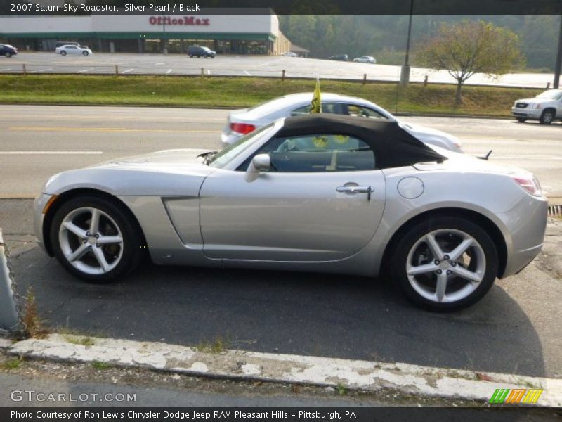 Silver Pearl / Black 2007 Saturn Sky Roadster