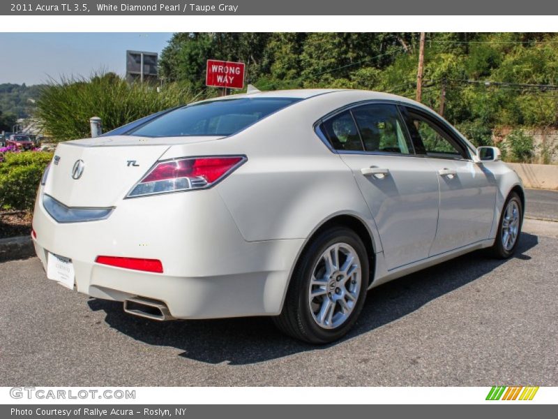 White Diamond Pearl / Taupe Gray 2011 Acura TL 3.5