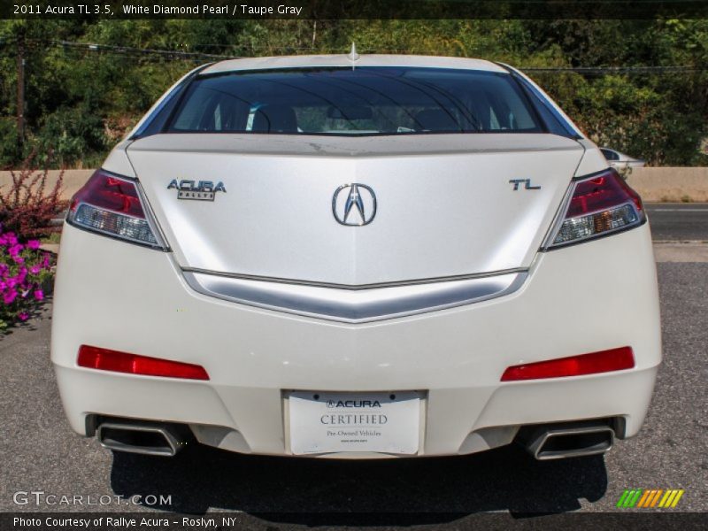 White Diamond Pearl / Taupe Gray 2011 Acura TL 3.5