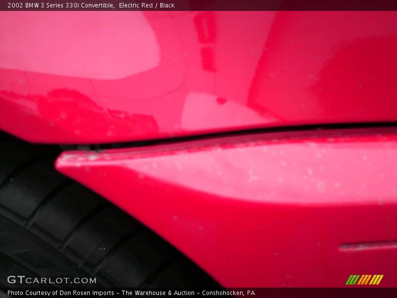 Electric Red / Black 2002 BMW 3 Series 330i Convertible