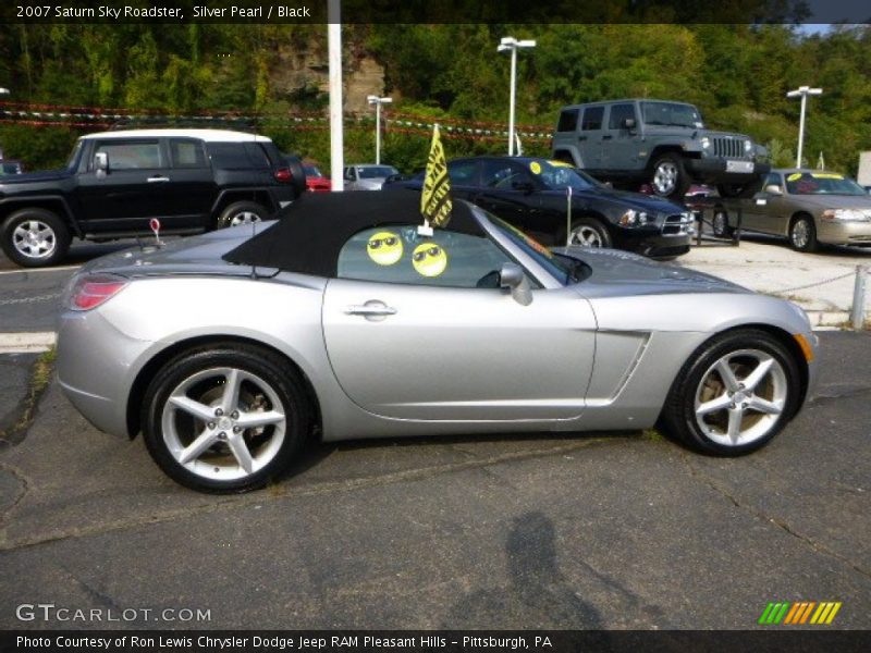Silver Pearl / Black 2007 Saturn Sky Roadster