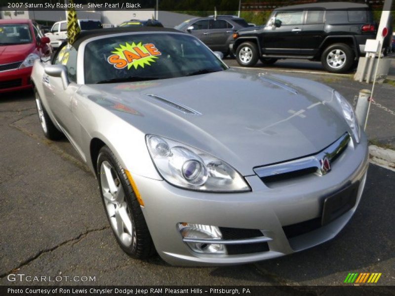 Silver Pearl / Black 2007 Saturn Sky Roadster