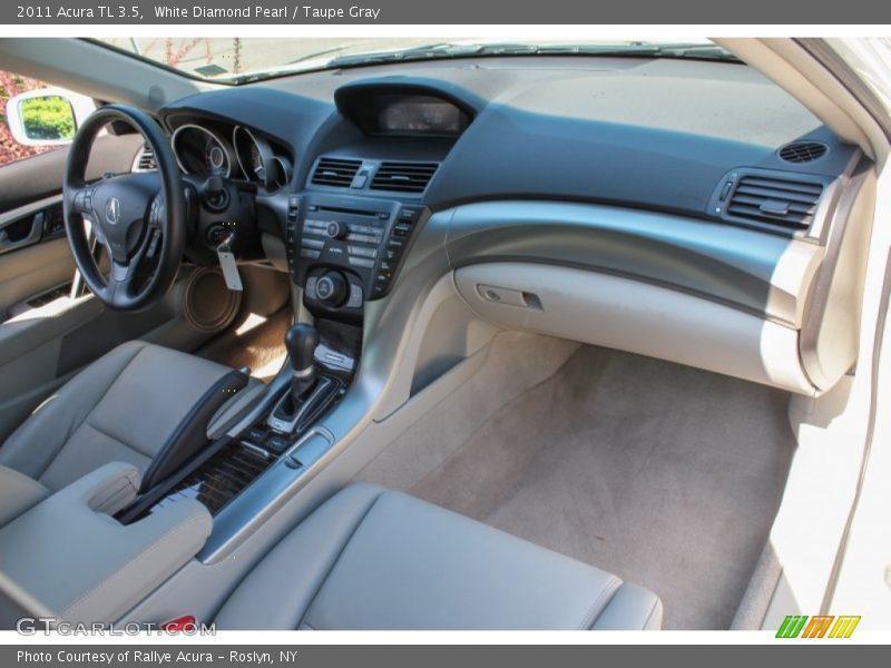 White Diamond Pearl / Taupe Gray 2011 Acura TL 3.5
