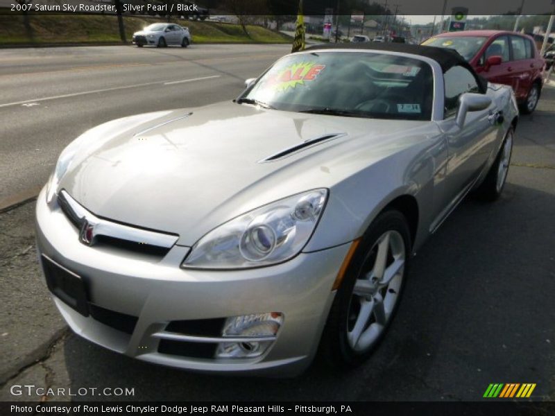 Silver Pearl / Black 2007 Saturn Sky Roadster