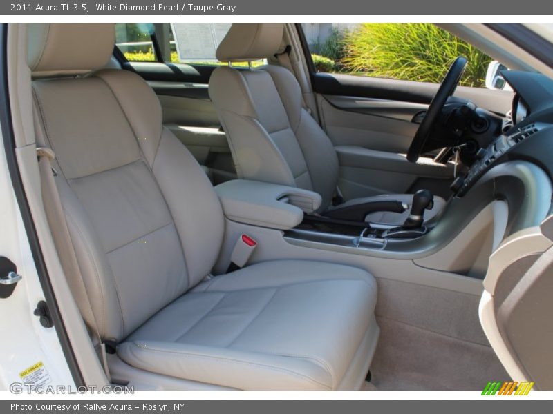 White Diamond Pearl / Taupe Gray 2011 Acura TL 3.5