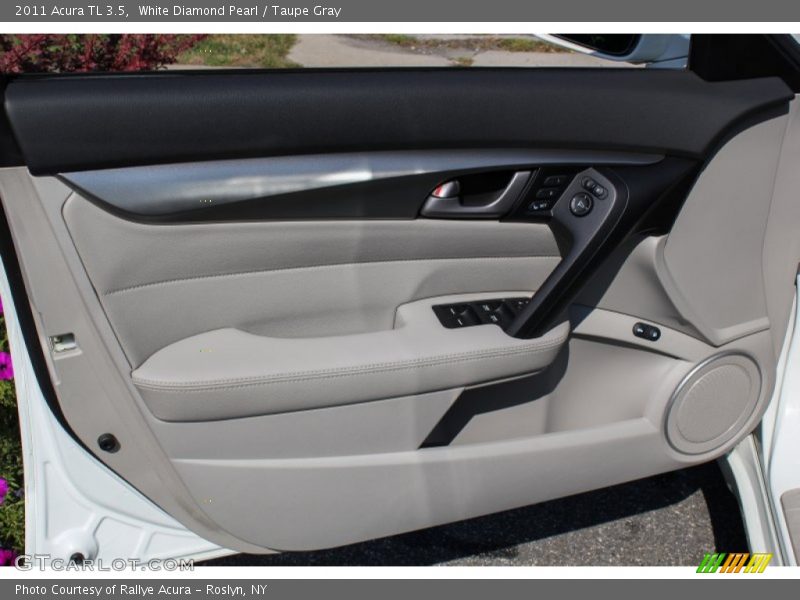 White Diamond Pearl / Taupe Gray 2011 Acura TL 3.5