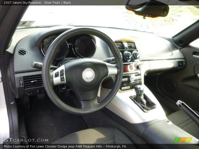 Silver Pearl / Black 2007 Saturn Sky Roadster