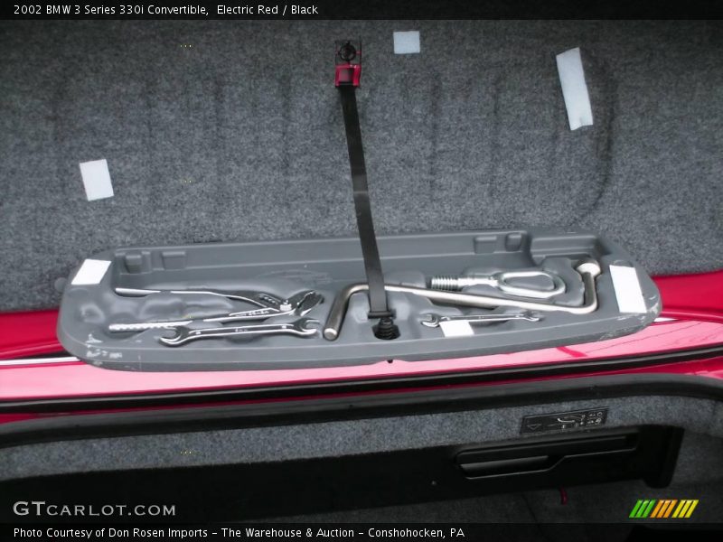 Electric Red / Black 2002 BMW 3 Series 330i Convertible