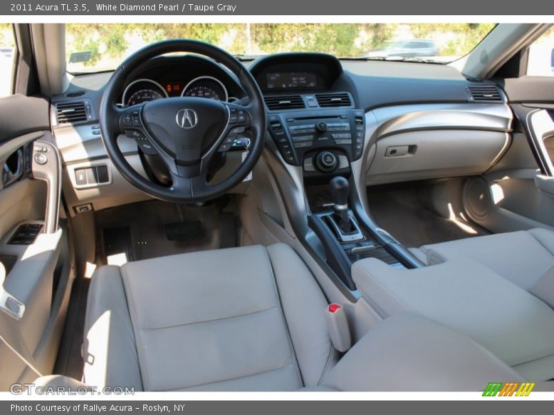 White Diamond Pearl / Taupe Gray 2011 Acura TL 3.5