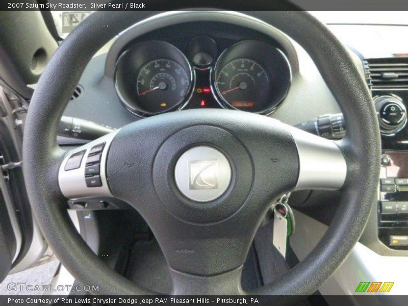 Silver Pearl / Black 2007 Saturn Sky Roadster