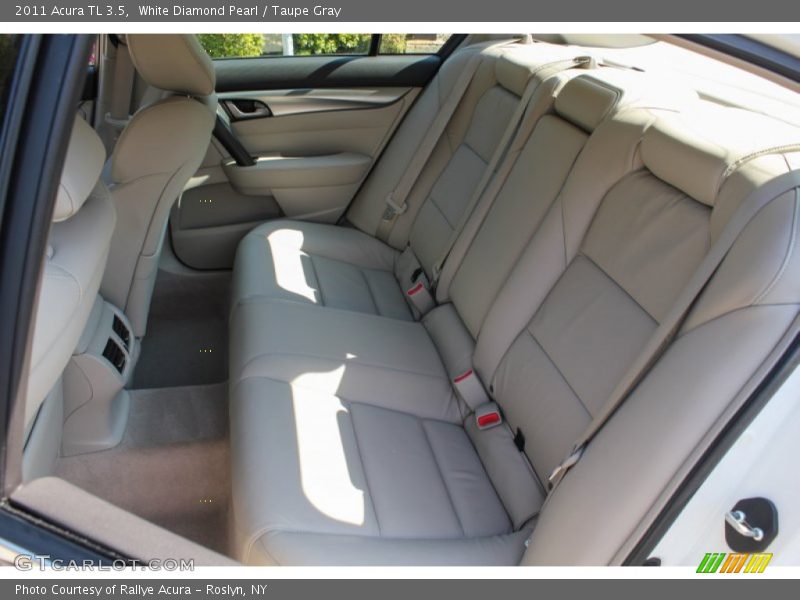 White Diamond Pearl / Taupe Gray 2011 Acura TL 3.5