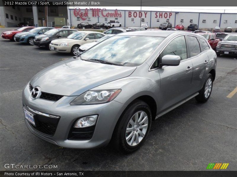 Liquid Silver Metallic / Black 2012 Mazda CX-7 i Sport