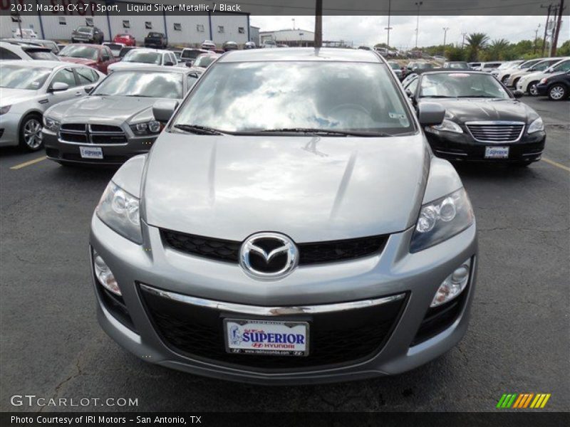 Liquid Silver Metallic / Black 2012 Mazda CX-7 i Sport