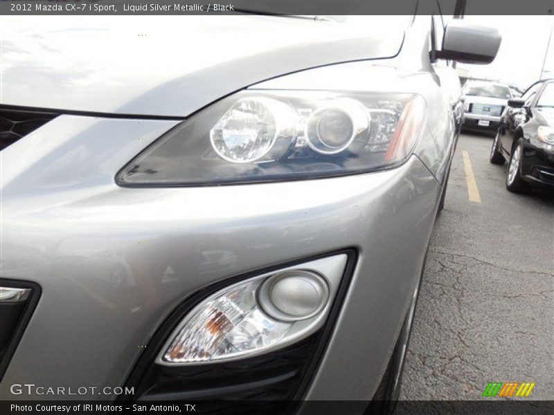 Liquid Silver Metallic / Black 2012 Mazda CX-7 i Sport