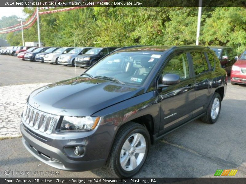 Maximum Steel Metallic / Dark Slate Gray 2014 Jeep Compass Latitude 4x4