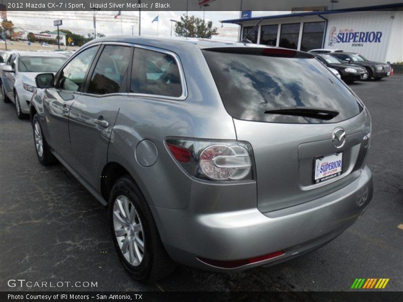 Liquid Silver Metallic / Black 2012 Mazda CX-7 i Sport