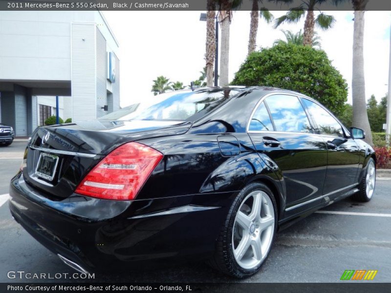 Black / Cashmere/Savanah 2011 Mercedes-Benz S 550 Sedan
