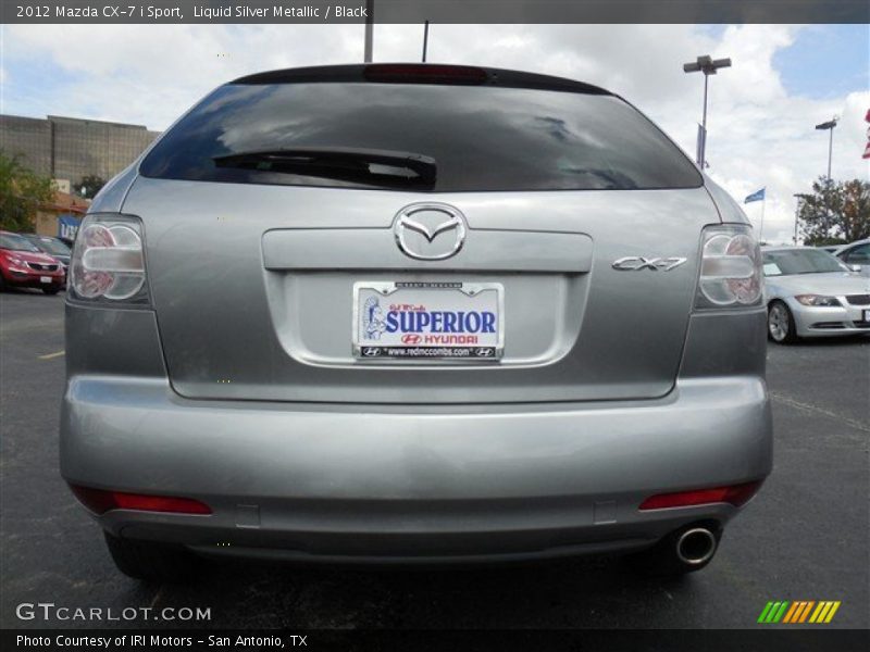 Liquid Silver Metallic / Black 2012 Mazda CX-7 i Sport