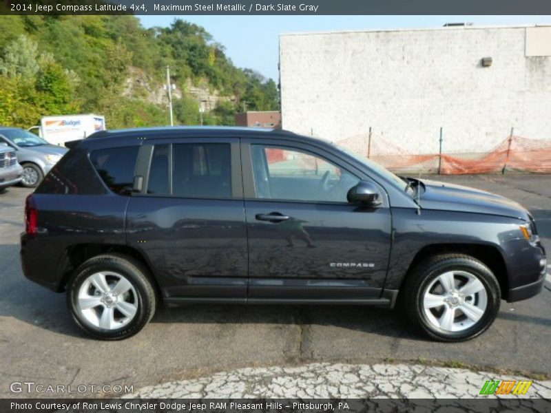 Maximum Steel Metallic / Dark Slate Gray 2014 Jeep Compass Latitude 4x4
