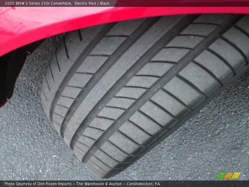 Electric Red / Black 2002 BMW 3 Series 330i Convertible