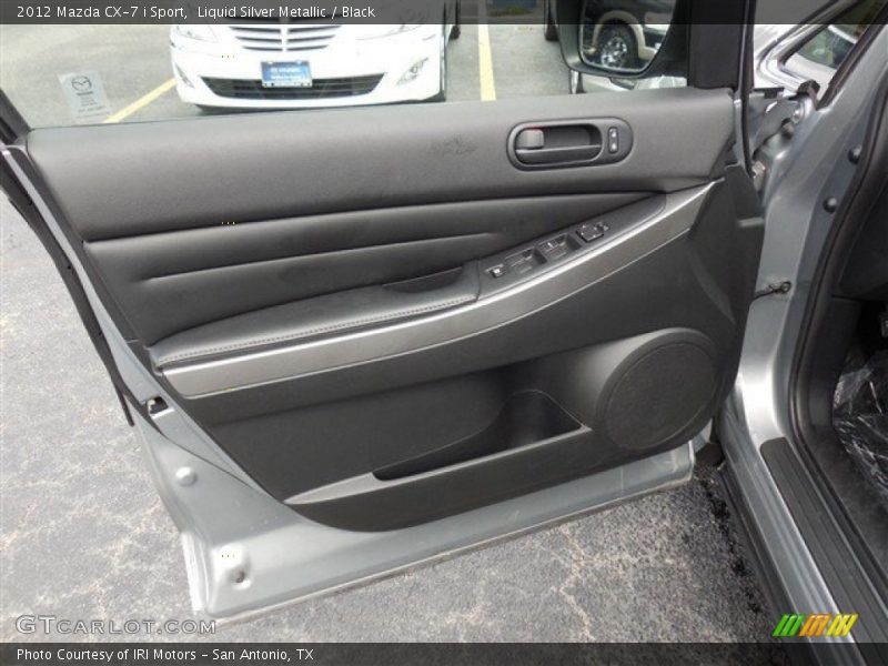 Liquid Silver Metallic / Black 2012 Mazda CX-7 i Sport
