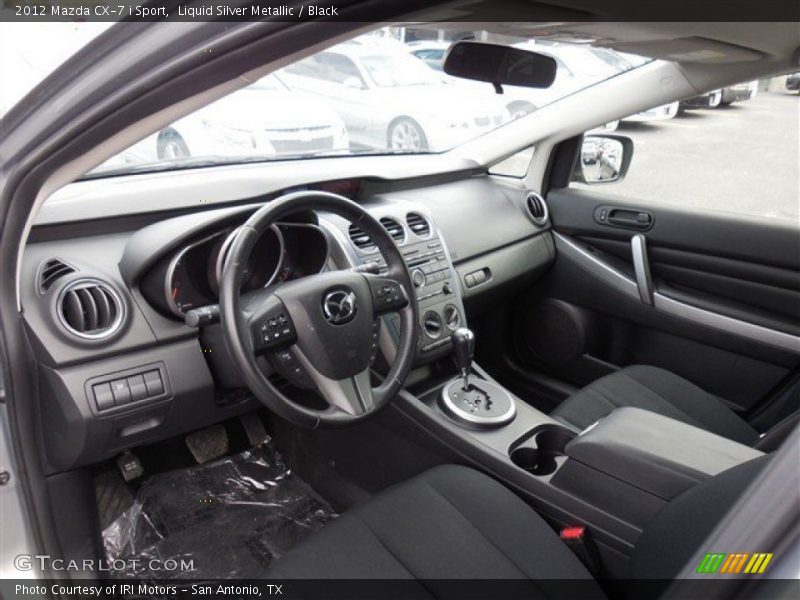 Liquid Silver Metallic / Black 2012 Mazda CX-7 i Sport