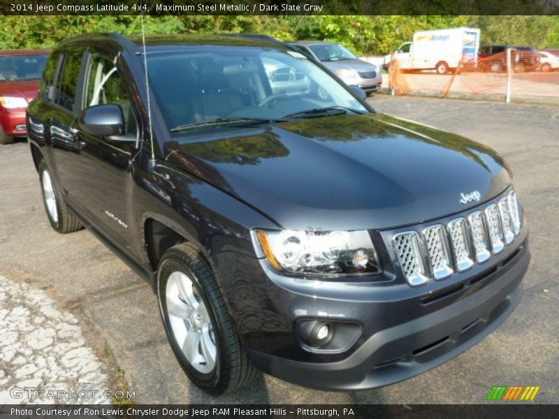 Maximum Steel Metallic / Dark Slate Gray 2014 Jeep Compass Latitude 4x4