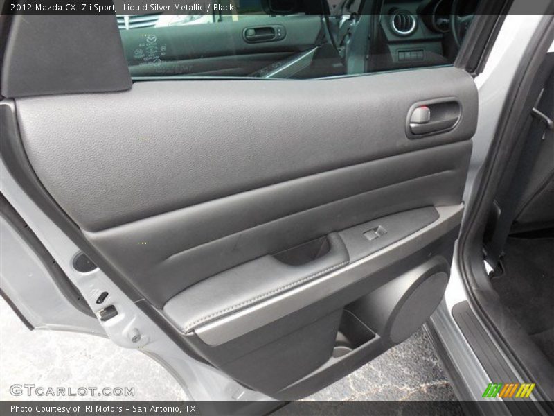 Liquid Silver Metallic / Black 2012 Mazda CX-7 i Sport