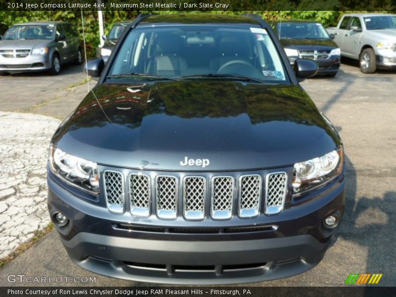 Maximum Steel Metallic / Dark Slate Gray 2014 Jeep Compass Latitude 4x4