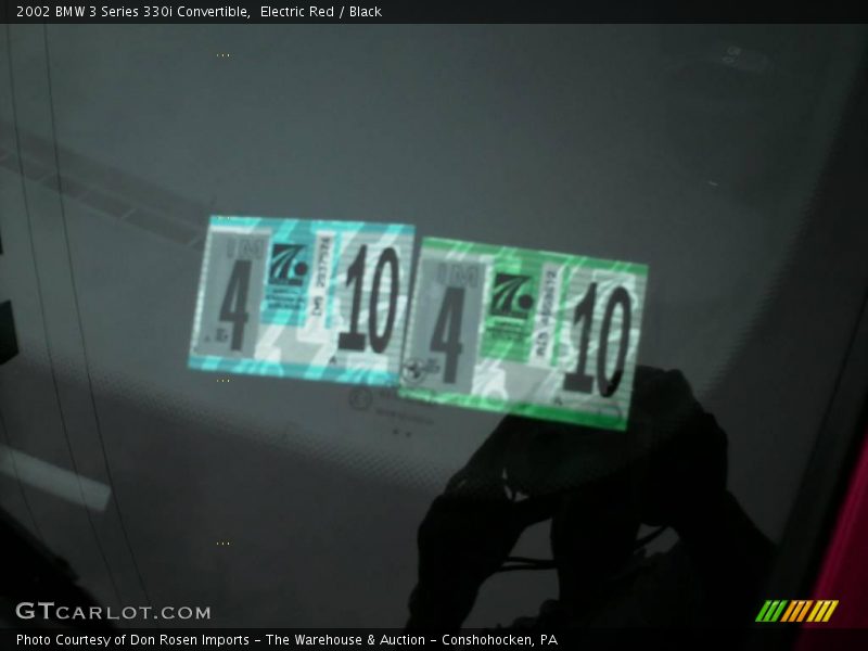 Electric Red / Black 2002 BMW 3 Series 330i Convertible