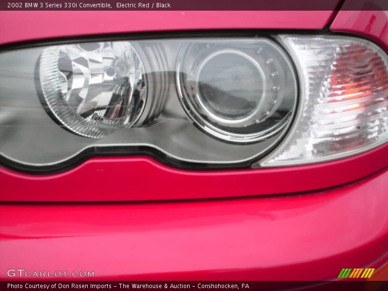 Electric Red / Black 2002 BMW 3 Series 330i Convertible