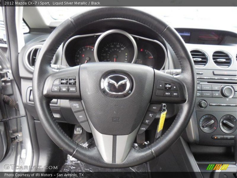 Liquid Silver Metallic / Black 2012 Mazda CX-7 i Sport