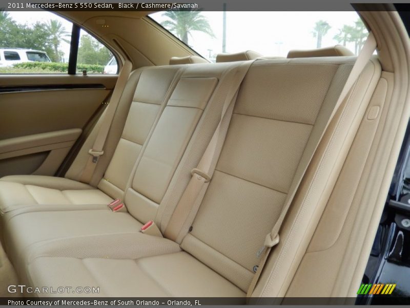 Rear Seat of 2011 S 550 Sedan