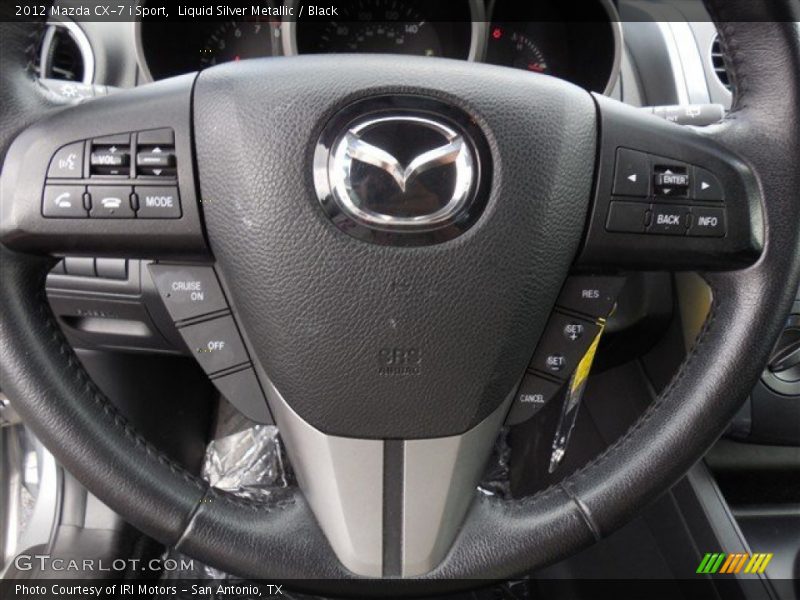 Liquid Silver Metallic / Black 2012 Mazda CX-7 i Sport