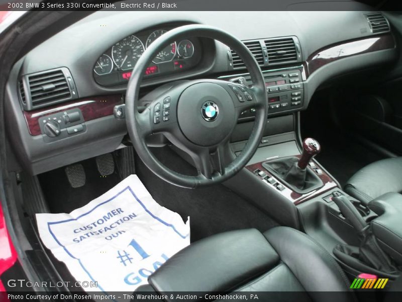 Electric Red / Black 2002 BMW 3 Series 330i Convertible