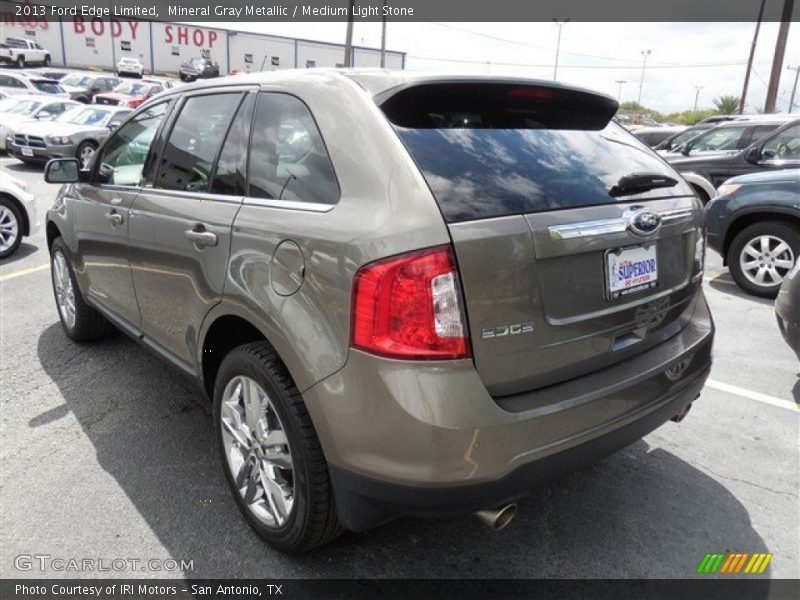 Mineral Gray Metallic / Medium Light Stone 2013 Ford Edge Limited