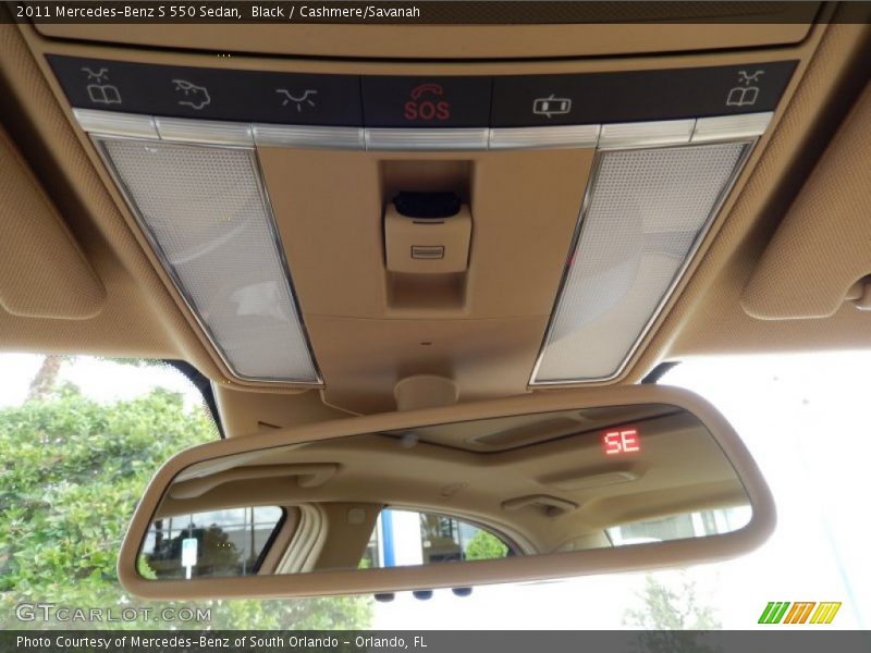 Black / Cashmere/Savanah 2011 Mercedes-Benz S 550 Sedan