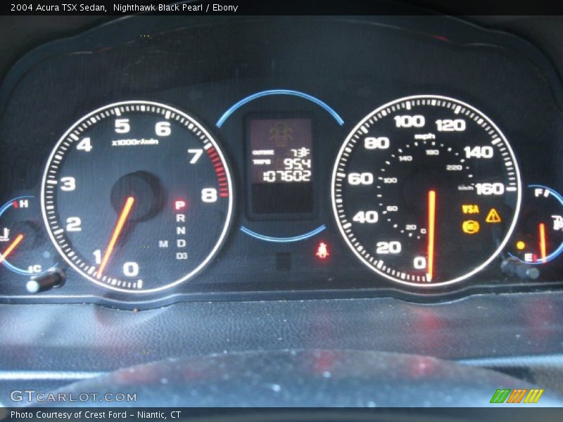 Nighthawk Black Pearl / Ebony 2004 Acura TSX Sedan