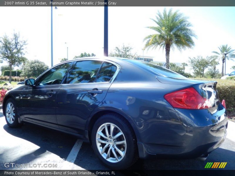 Platinum Graphite Metallic / Stone Gray 2007 Infiniti G 35 Sedan