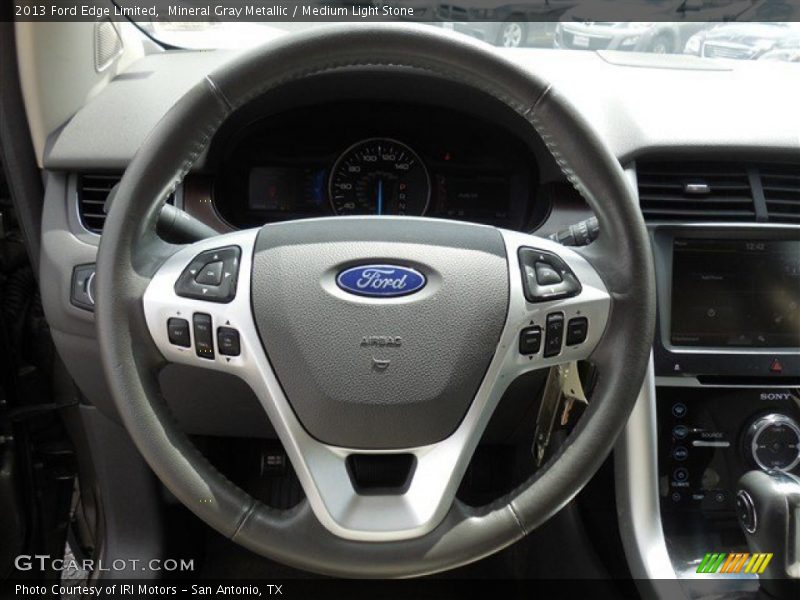 Mineral Gray Metallic / Medium Light Stone 2013 Ford Edge Limited