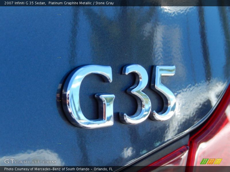 Platinum Graphite Metallic / Stone Gray 2007 Infiniti G 35 Sedan
