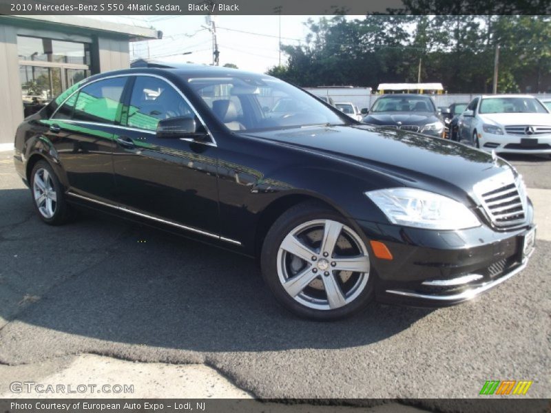 Black / Black 2010 Mercedes-Benz S 550 4Matic Sedan
